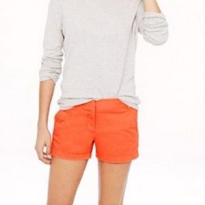 J. Crew‎ chino women’s shorts size 4, orange color